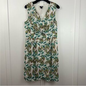 East 5th womens dress sleevless birds size 14